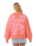 Hibiscus Heat Jacquard Jumper in Watermelon