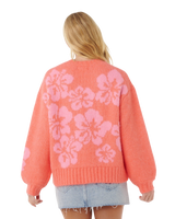 Hibiscus Heat Jacquard Jumper in Watermelon