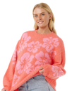 Hibiscus Heat Jacquard Jumper in Watermelon