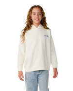 The Rip Curl Girls Girls Surf Puff Hoodie in Bone & Blue