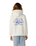 The Rip Curl Girls Girls Surf Puff Hoodie in Bone & Blue