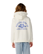 The Rip Curl Girls Girls Surf Puff Hoodie in Bone & Blue
