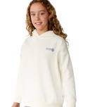 The Rip Curl Girls Girls Surf Puff Hoodie in Bone & Blue