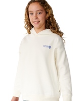 The Rip Curl Girls Girls Surf Puff Hoodie in Bone & Blue