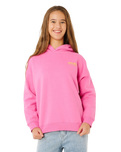 Girls Surf Puff Hoodie in Super Pink