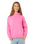 Girls Surf Puff Hoodie in Super Pink