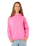 Girls Surf Puff Hoodie in Super Pink