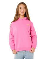 Girls Surf Puff Hoodie in Super Pink