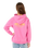 Girls Surf Puff Hoodie in Super Pink