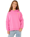 Girls Surf Puff Hoodie in Super Pink