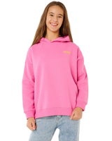 Girls Surf Puff Hoodie in Super Pink