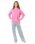 Girls Surf Puff Hoodie in Super Pink