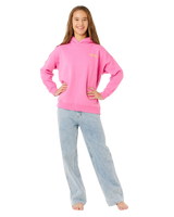Girls Surf Puff Hoodie in Super Pink