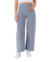The Rip Curl Womens Stevie Cord Trousers in Blue Grey