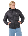 The Rip Curl Mens Anti Series Search Puffer Jacket in Black