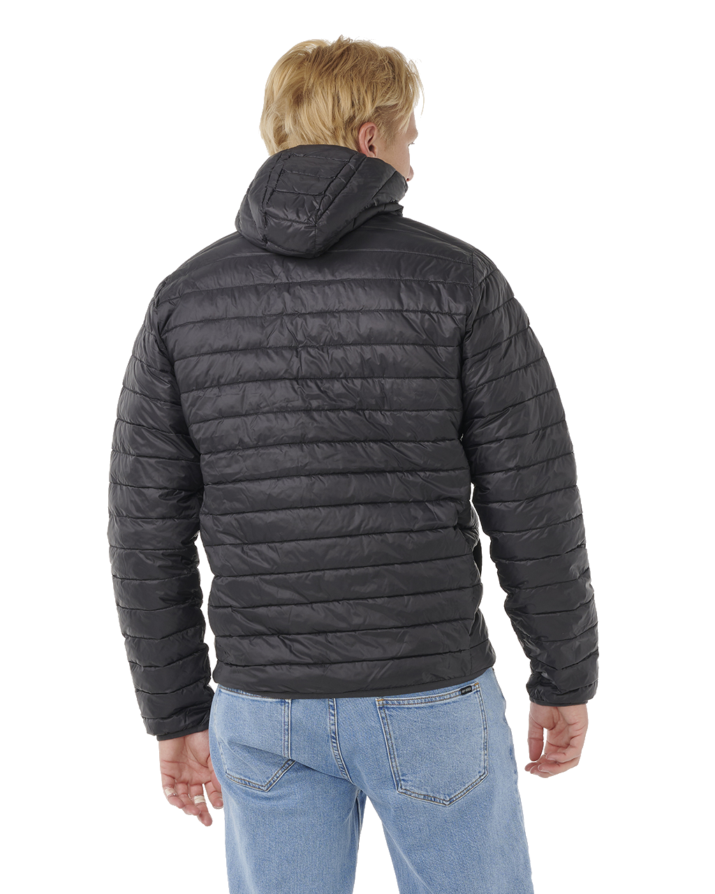 The Rip Curl Mens Anti Series Search Puffer Jacket in Black
