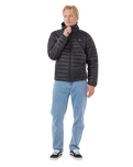 The Rip Curl Mens Anti Series Search Puffer Jacket in Black