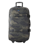 The Rip Curl F-Light Global Search Camo 100L Holdall in Black & Olive