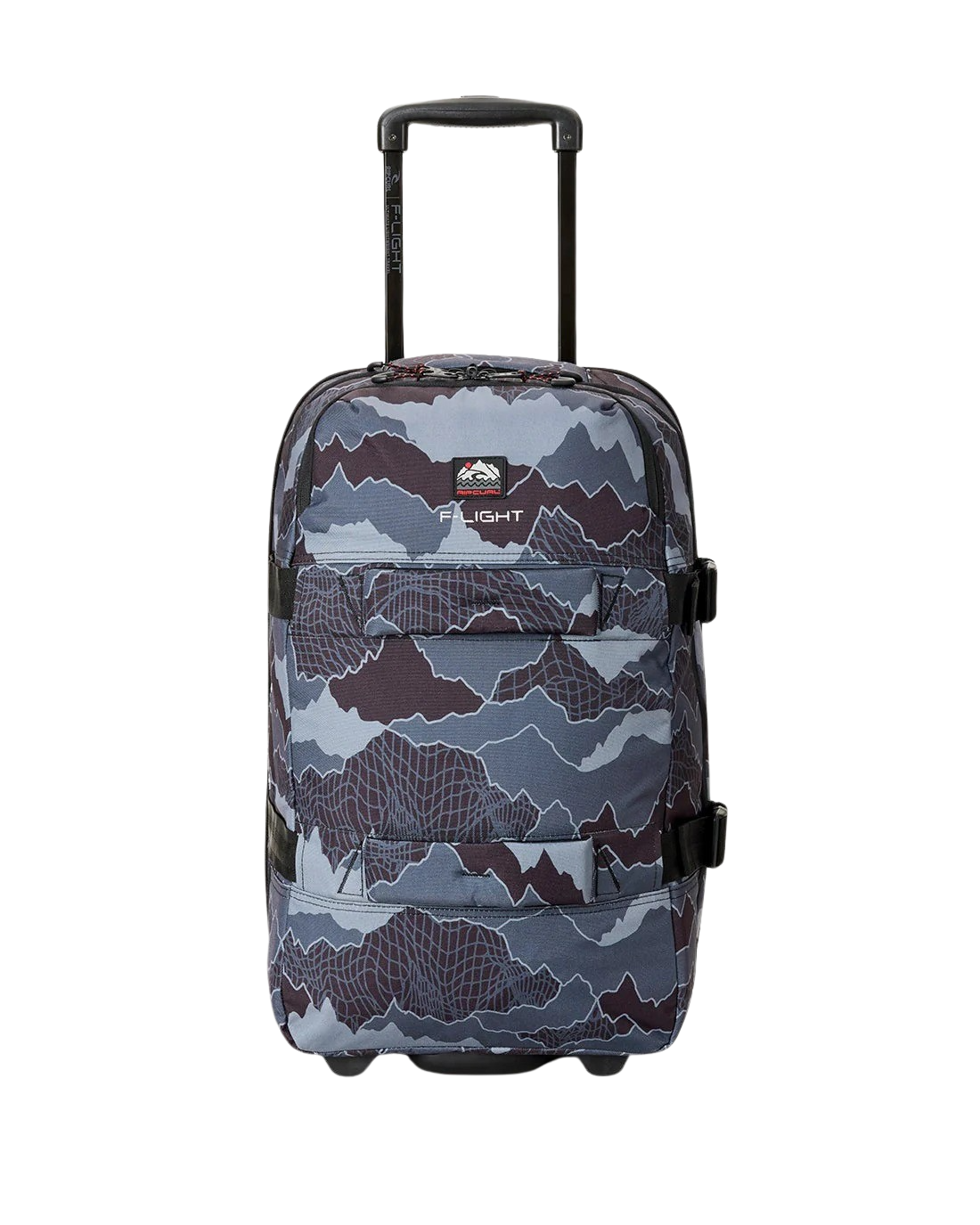F-Light Transit 45L Search Camo Travel Bag in Black & Grey