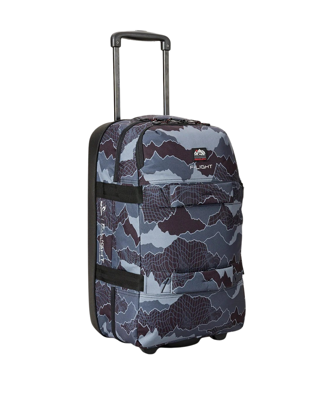 F-Light Transit 45L Search Camo Travel Bag in Black & Grey