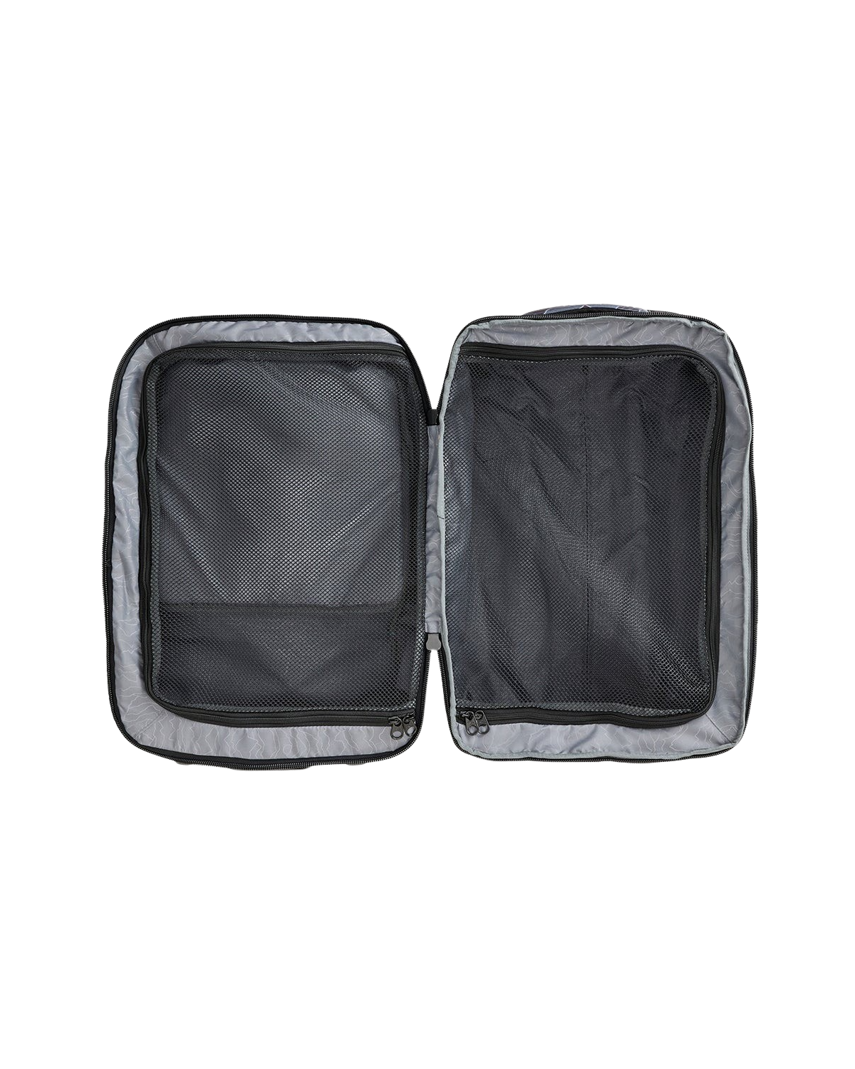 F-Light Transit 45L Search Camo Travel Bag in Black & Grey