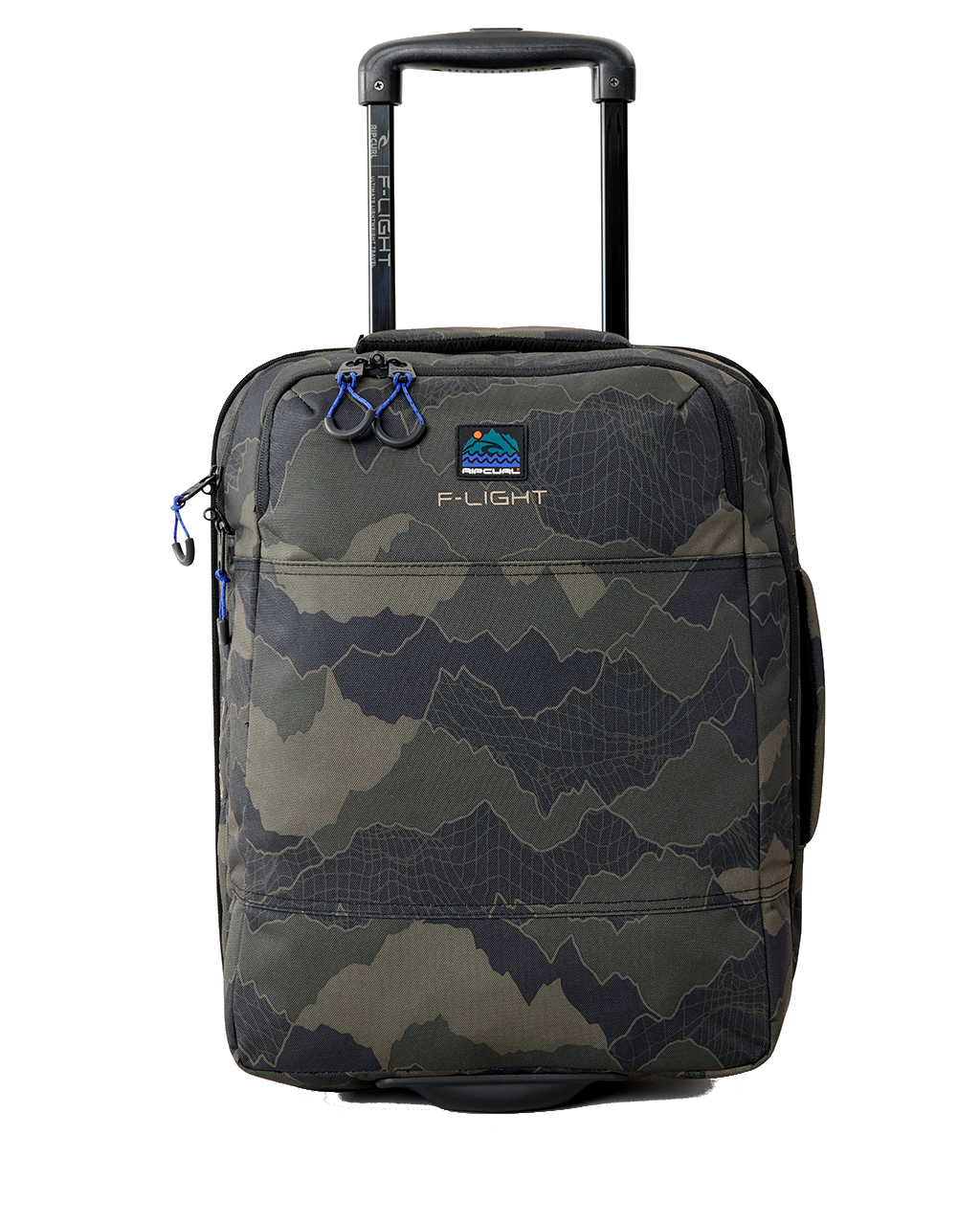 The Rip Curl F-Light Cabin Search Camo 30L Holdall in Black & Olive