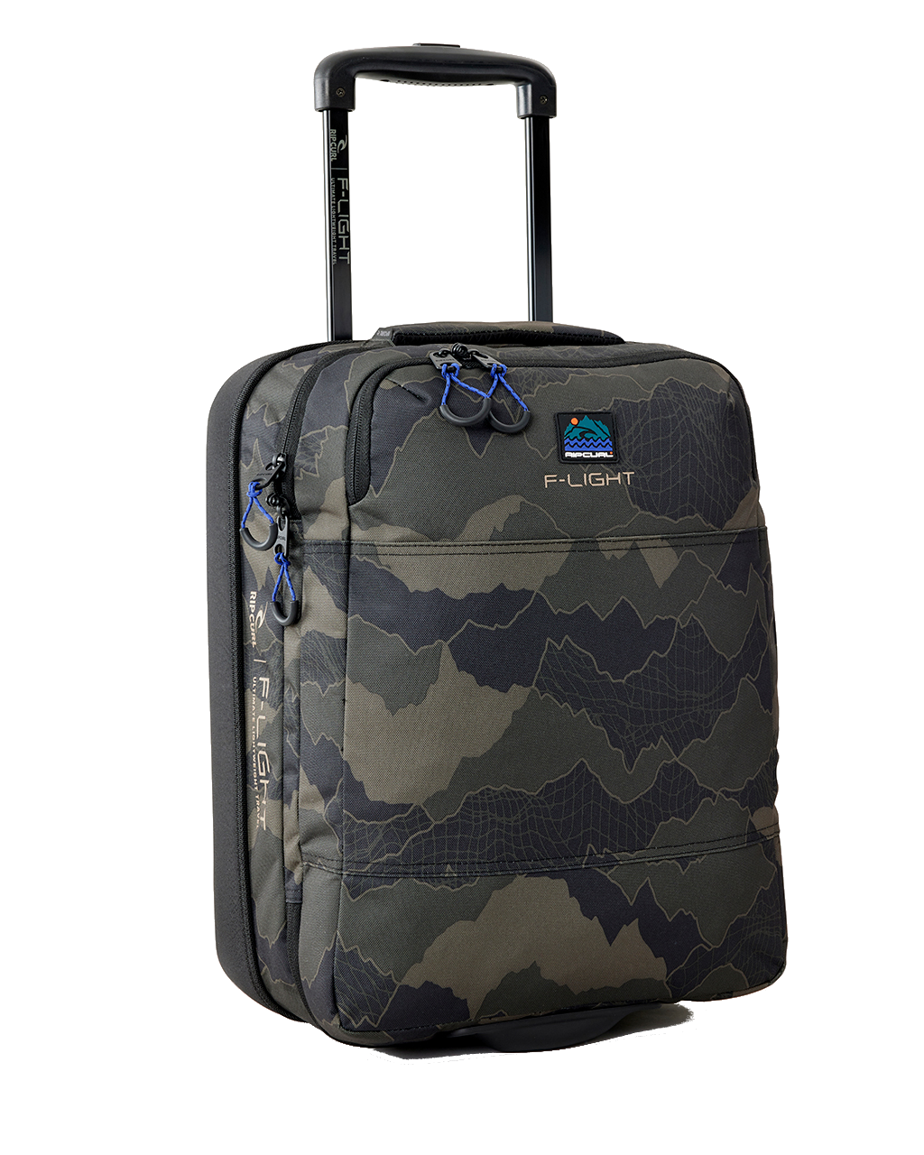 The Rip Curl F-Light Cabin Search Camo 30L Holdall in Black & Olive