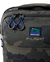 The Rip Curl F-Light Cabin Search Camo 30L Holdall in Black & Olive