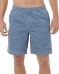 Classic Surf Cord Volley Shorts in Bluefin