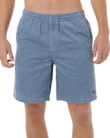 Classic Surf Cord Volley Shorts in Bluefin