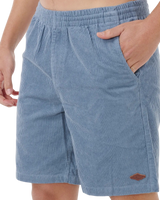 Classic Surf Cord Volley Shorts in Bluefin