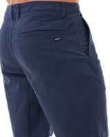 The Rip Curl Mens Classic Surf Chino Walkshorts in Navy