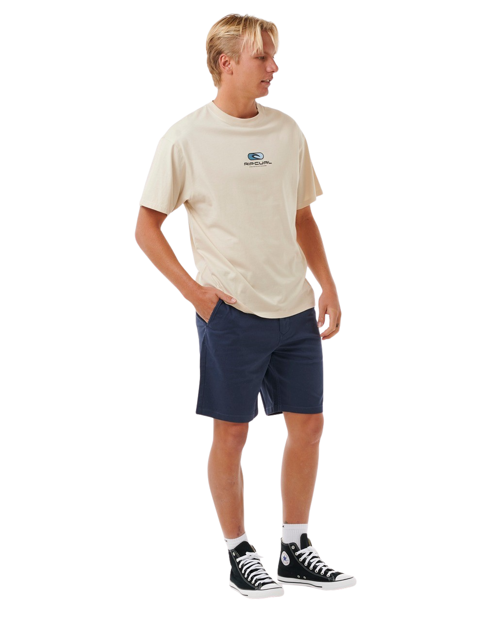 The Rip Curl Mens Classic Surf Chino Walkshorts in Navy