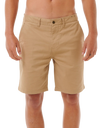 The Rip Curl Mens Classic Surf Chino Walkshorts in Khaki