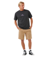 The Rip Curl Mens Classic Surf Chino Walkshorts in Khaki