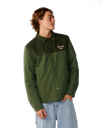 The Rip Curl Mens Classic Surf Cord Puffer Jacket in Dark Olive