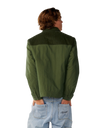 The Rip Curl Mens Classic Surf Cord Puffer Jacket in Dark Olive