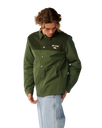 The Rip Curl Mens Classic Surf Cord Puffer Jacket in Dark Olive
