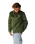 The Rip Curl Mens Classic Surf Cord Puffer Jacket in Dark Olive