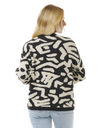 The Rip Curl Womens The Search Jacquard Jumper in Black & White