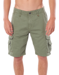 The Rip Curl Mens Classic Surf Trail Cargo Walkshorts in Mid Green