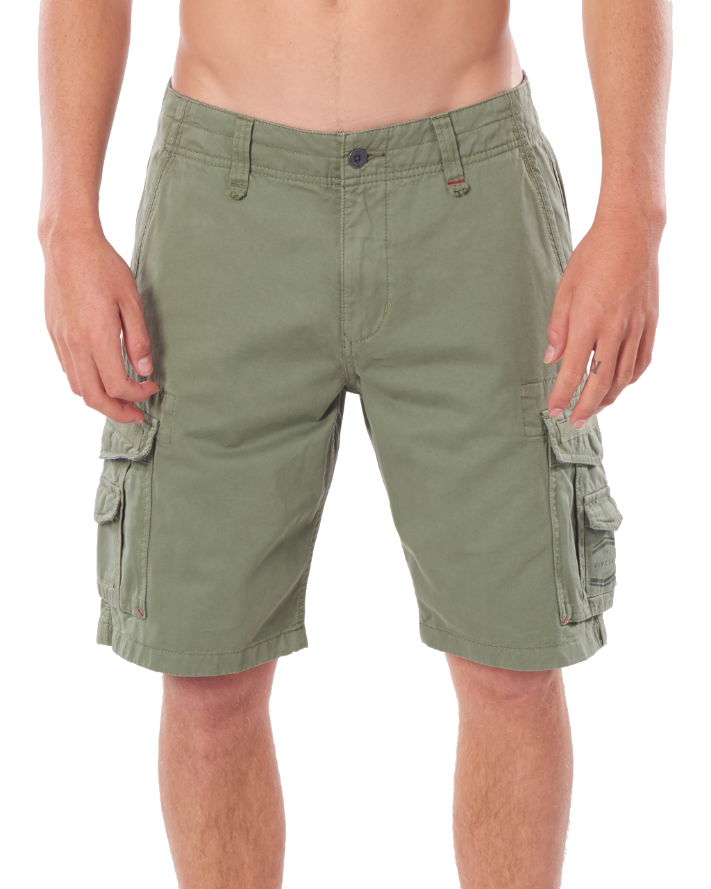 The Rip Curl Mens Classic Surf Trail Cargo Walkshorts in Mid Green