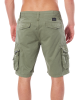 The Rip Curl Mens Classic Surf Trail Cargo Walkshorts in Mid Green
