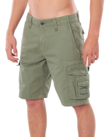 The Rip Curl Mens Classic Surf Trail Cargo Walkshorts in Mid Green