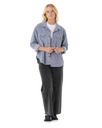 The Rip Curl Womens Stevie Cord Shirt in Blue Grey