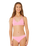 Girls Premium Rib Tri Bikini Set in Begonia Pink