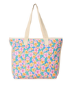 Mixed Canvas 31L Tote Bag in Cornflower Blue