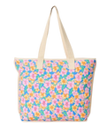 Mixed Canvas 31L Tote Bag in Cornflower Blue