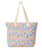 Mixed Canvas 31L Tote Bag in Cornflower Blue