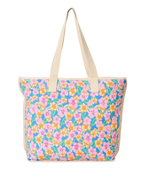 Mixed Canvas 31L Tote Bag in Cornflower Blue